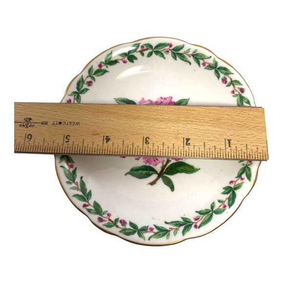 Gladstone Bone China Tea Cup & Saucer Set Laurel Time Pink Floral Design - Picture 7 of 8